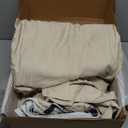 GOKOTTA 6-Pcs Queen Sheet Set: 18"-24" Extra Deep Queen Sheets with Elastic Corner Straps - 100% Rayon Derived from Bamboo - 300 High Thread Count Ultra Soft Hotel Luxury Sateen Weave, Cream White