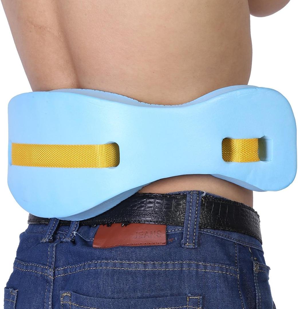 2 pcs Aqua Jogger Belt for Women, Adjustable Floating Safety Swim Belt Waistband Swimming Lumbar Support Tackle Waist Belt Beginner Training for Adult Children