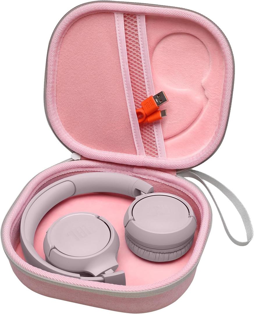 LTGEM Case Compatible with JBL Tune 510BT 520BT 500BT 570BT 660NC 710BT 720BT 770NC & Live 460NC 660NC 670NC 770NC 760NC Headphoness, Pink