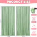 Asee'm 10x8FT Sage Green Backdrop Curtains for Parties, Polyester Photo Fabric Curtain Backdrop Drapes for Birthday Wedding Party Decor Background Photography with Rod Pocket, 5x8FT, 2 Panels