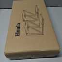 Honla Desktop Shelf,2 Tier Wood and Metal Desk Shelf for Top of Desk,2 Pack Small Desktop Shelves,Black