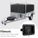 Trailer Shovel Door , Stylish Black Shovel Handle Heavy Duty Locking for Campers