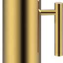 Stainless Steel Water Pitcher 53oz Coffee Milk Carafe Frothing Cup Pitcher Jug with Handle Gold Copper Beverage Plated Modern Drink Carafe for Home Restaurant bar