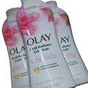 Olay Body Wash for Women, Fresh Radiance, Refreshing & Renewing, Made with Plant Based Cleansers, B3 Botanical Complex, For All Skin Types, Rose Water & Sweet Nectar Scent, 22 fl oz (Pack of 3)