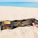 fZSZSD Dark Moody Floral Bumblebee Beach Towels Oversized 30x60 Inch, Dark Cottagecore Botanical Insect Honey Bee Lightweight Towel Blanket Gifts for Bathroom Pool Travel Swimming Gym Yoga Sport Women (Black-4)