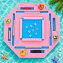 Floating Mahjong Table for Pool, 32 Inch Game Board, 32" Large