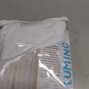 HLC.ME 2 Piece Semi Sheer Voile Window Treatment Curtain Grommet Panels for Bedroom (54" W x 108" L, White)