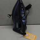 1500-Watt Steam Iron with Ceramic-Coated Soleplate and Burst Steam, 3-Way Auto-Off, Temperature Settings for Variable Fabric (Dark Blue)