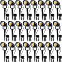 SUNVIE 24 Pack Low Voltage Landscape Lights LED 12W Landscape Lighting with connectors AC/DC 12V-24V Outdoor Spotlight IP65 Waterproof Tree Flag Lights Warm White Spotlights for Yard Garden Pathway