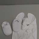 Hicarer 5 Pcs Baptism Gifts for Boys Girls Including White Embroidered Cross Bib Christening Shoes and Socks for Baby Infant (6-12 Month)