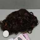 SEVENCOLORS Wigs for Black Women Afro Short Curly Bob Wigs Synthetic Hair African American Wig Natural Looking Glueless Big Curly Wigs(Brown Mixed Blonde)