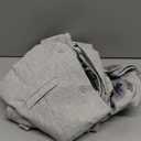 Boys Linen Suits for Kids Summer Slim Fit 3 Piece Beach Wedding Outfit Light Weight Tuxedo Linen Suit Set (14, Gray)