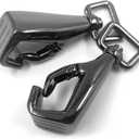 YIXI-SBest 4 Pcs Zinc Alloy Fist Shape Swivel Buckles Trigger Spring Keyring Buckle, Clasps Hooks Keychain Ring Buckles Shinning Swivel Snap Fashion Clips (14.5mm, Gunmetal)