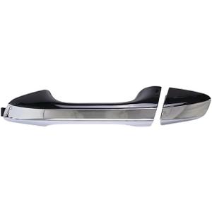 Rear Left Exterior Door Handle Chrome with Black Painted Compatible with Kia Optima 2016-2019
