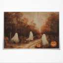 Autumn Landscape Vintage Style Wall Art Moody Ghost Poster Canvas print romantic dark academia moody cottagecore for Halloween Party House Room Decor 8x12inch Unframed