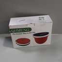 Silicone Liners for KitchenAid 5 Qt Tilt-Head Stand Mixer(Only), Odourless,Thicker, Cold/Heat-Resistant & Non-Stick, Easy Clean, Fits 5 Quart Mixing Bowl, Set of 3 with Lids (Red+White+Black)