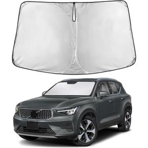EcoNour Windshield Sunshade Compatible for Volvo XC40 2019-2024 2025 2026, Sun Visor for Front Windshield & Window Sun Shade Cover, UV Heat Blocker & Protector, Car Accessories