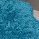 OLANLY 5x7 Machine Washable Large Area Rugs for Living Room, Bedroom, Soft Fluffy Shaggy Bedside Rug, Indoor Floor Carpet for Kids Girls and Boys, Dorms, Nursery, Home Decor Aesthetic, Teal