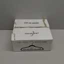 HOUSE DAY 14 Inch Kids Velvet Hangers 50 Pack, Durable Big Kid Hangers for Youth, Teen, Non Slip Kids Felt Hanger, Cute Childrens Hanger for Closet, Grey (Gray)