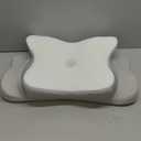 DONAMA Cervical Pillow for Neck and Shoulder,Contour Memory Foam Pillow,Ergonomic Neck Support Pillow for Side Back Stomach Sleepers with Pillowcase (Queen Size 24.8"Lx14.96"Wx5.51"H, Light Grey)