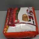 WeGuard Santa Claus Costume for Men 11pcs Set Adult Santa Suit Christmas Deluxe Velvet Xmas Cosplay Holiday Outfit, XL