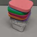 6Pack Stainless Steel Snack Containers for Kids, 6oz Easy Open Sauce Leak Proof Small Food Storage Container with Silicone Lids, Stackable Metal Toddler Lunch Box for Daycare, School and Travel