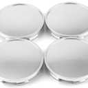 RTRHINOTUNING 4PCS 65mm Wheel Center Caps Compatible with 2001-2004 Mustang 2002-2004 Focus 2010-2014 F150 Rim, OD: 2.56"/ 65 mm ID: 2.32"/ 59 mm Rim Center Caps Silver