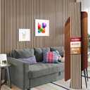 Avana Modern Acoustic Wood Wall Panels  94.4 X 12.6 Inch White Oak Acoustic Panels 1 PC  Wall Panels For Interior Wall Decor For Homes, Offices, Studios  Sturdy & Durable Wood Panels For Wall