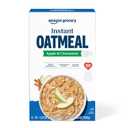10 x Amazon Grocery, Apple & Cinnamon Instant Oatmeal, 1.23 Oz, 10 Ct