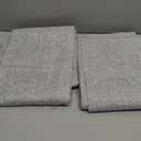 100% Blackout Shield Linen Blackout Curtains for Bedroom 63 Inches Long, Back Tab/Rod Pocket Living Room Drapes, Thermal Insulated Blackout Curtains 2 Panels Set, 50" W x 63" L, Grey