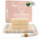Vegan Pet Shampoo Bar for Sensitive Skin, Plant-Based Gentle Formula for Puppies & Dogs with Allergies, Moisturizing Bar for a Calming First Grooming Experience (7.0 oz (Pack of 2))