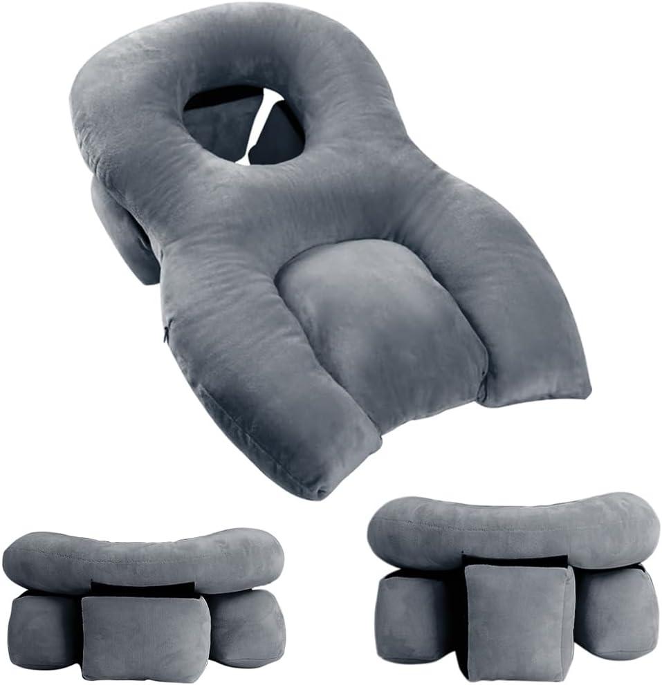 Auliaory Face Down Pillow for Sleeping/After Eye Surgery, Face Down for Bed After BBL/Massage, Stomach Sleeping/Prone Pillow, Retinal Vitrectomy Recovery Equipment