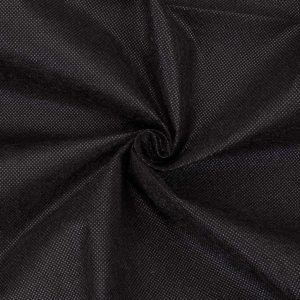 OLYCRAFT 59 Inchx4.4 Yards Upholstery Black Dust Cover Fabric Black Fabric for Under Cloth Replacement Under Cloth Bottom Cover for Sofas Dining Chairs Conceals Frame and Staples Inside Furniture