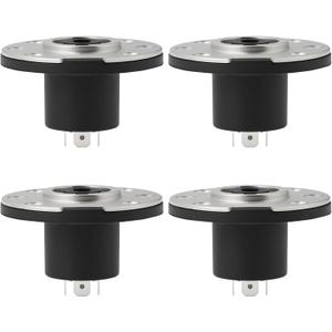 OTOTEC 4X 4-Pin Round Configuration Metal Panel Connectors Neutrik NL4MPR Compatible with Speak-ON