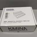 KMINA Extra Large Pill Organizer 3 Times a Day, Weekly Medicine, 7 Day Pills Box Case with Push Button for Big Vitamin Supplements, Patented, Made in Europe