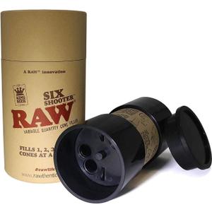 RAW 18319 Six Shooter Filler for King Size Cones, Plastic (multicoloured)