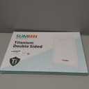 Titanium Cutting Board for Kitchen, Cutting Board Double Sided Food Grade, Pure Titanium/ PP, Easy to Clean Large Size 16”×11”, Silver 