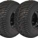 Marastar Turf Traction 18x8.50-8 Tire and Wheel Assembly for Golf Carts, 4-Bolt Wheel, All-Terrain - Set Of 2