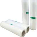 Kursinna Vacuum Sealer Bags, 2rolls 10" x 16.4' Commercial Grade BPA Free Bag Rolls, BPA-Free PA+PE Composite Material
