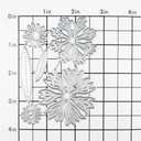 2 x Patchwork Flowers Metal Cutting Dies for Card Making, Paper Embossing Die Cuts Kit Templates Supplies, Photo Frame Album DIY Scrapbooking Stencils Sets