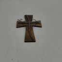 BestGiftEver Wooden Wall Cross With Heart-Shaped Metal Accent - Decorative Wall Cross For Christian Wall Decor And Religious Art Collectors - Rustic Wood Cross Spiritual Wall Decor