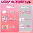 ZiZa Cute Nano Tape Bubble Kit, Nano Tape Squishy Maker Making Kit, Birthday Gifts for 4 5 6 7 8 9 10 Year Old Girls Girl, Kids Toys for Girls 4-6 6-8 7-8 8-10 10-12