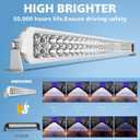 4WDKING 32 Inch LED Light bar, IP68&IP69K Waterproof Led Boat Light, White Dual Row Flood and Spot Combo Beam Off-Road Lights for Pickup 4x4 Truck ATV UTV Boat