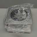 HG Power 6 Inch Exhaust Fan: Kitchen Exhaust Fans with Power Cord Attic vent Fan with Damper Wall Small Fume Extractor Ventilation Fan for Shop Chicken Coop Basement Smoking Room Garage Silver