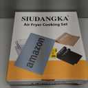 Air Fryer Accessories Compatible with Emeril Lagasse 26 Qt Extra Large, Baking Pans Set with Stainless Steel Baking Sheet Basket, Parchment Paper Teflon Mat for Oven