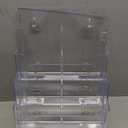 MaxGear Acrylic Brochure Holder 8.5 x 11 inch, 4 Tier Clear Literature Organizer Magazine Stand Display with Removable Divider for 4 x 9 inch Brochures, Pamphlet, Wall Mount or Countertop, 1 Pack