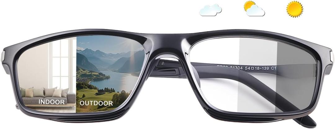 YIMI Photochromic Blue Light Blocking Glasses Anti Eyestrain Computer Gaming Blue Light Screen Blocker Glasses for Men Women