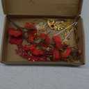 Chinese Queen Cake Topper, Red Series Festive Cake Decoration, Luxurious Golden Butterfly, Flower, Acrylic Cake Decoration, Wedding Decoration, Multi-Element Combination Set