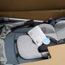 UPPAbaby Cruz V3 Stroller - from Birth + Car Seat Compatible - Full-Size, Reversible Seat - Infant Insert, Bug and Rain Shields Included - Callum (Stone Blue/Silver Frame/Sand Leather)