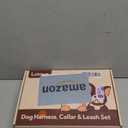 No Pull Dog Harness, Collar & Leash Set with Retractable Dog Seat Belt, Collapsible Dog Bowls and Poop Bag Dispenser - Ideal for Training, Walking, Hiking - Fits Small to Large Dogs(Blue-M)
